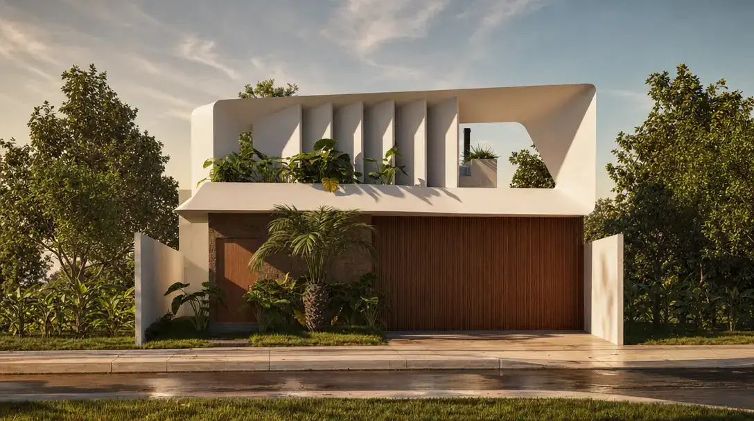 Fachada de projeto residencial WATTA